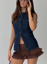 Bless Your Heart Top Blue Denim