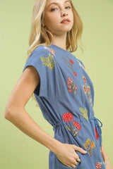 Calista Embroidered Cotton Dress