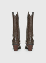 Billini Eldora Cowboy Boots Brown