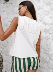 Angourie Blouse Top White