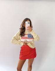 Vintage Shabby Chic USA CREWNECK πΊπΈ HANDMADE 1-2 weeks