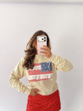 Vintage Shabby Chic USA CREWNECK 🇺🇸 HANDMADE 1-2 weeks