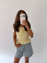 Lemon 🍋 Picnic Smocked Top
