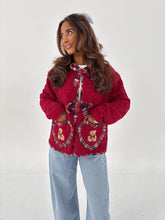 Darling Teddy Bear Bow Plaid Cardigan PRE-ORDER EARLY FEBRUARY
