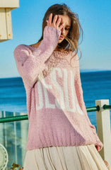 Jesus slouchy Pink Sweater Knit
