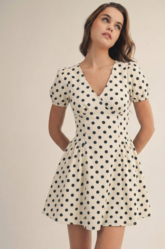 Denim Belle Puff Sleeve Dress (secret access)