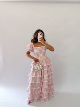 Enchanted Rose Ruffled Maxi Dress