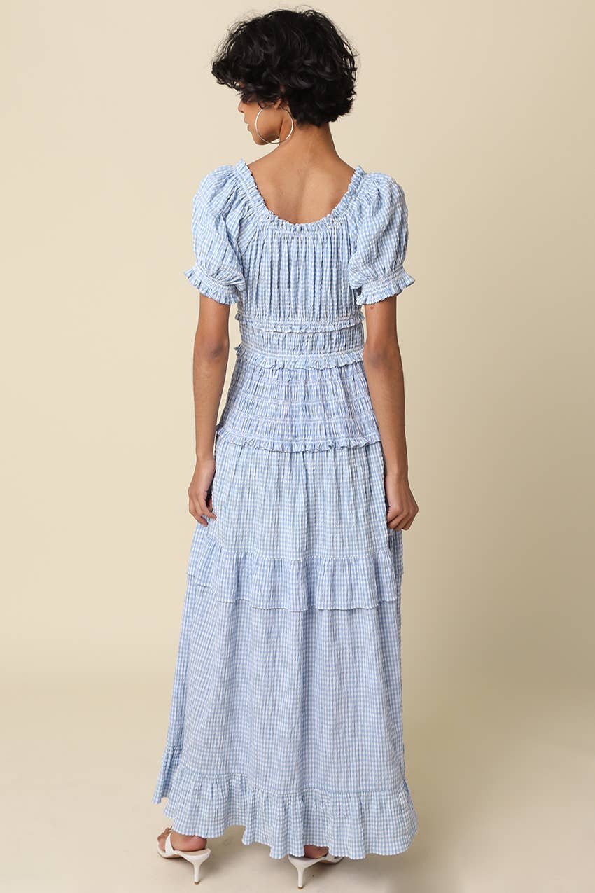 Gingham Dreams Maxi Dress (can’t restock)