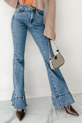 Deborah Tummy Control Ruffle Flare Special A Jeans (Dark)
