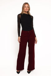 Barrett Corduroy Pant - Berry
