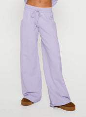 Dodie Wide Leg Pants Washed Lavender