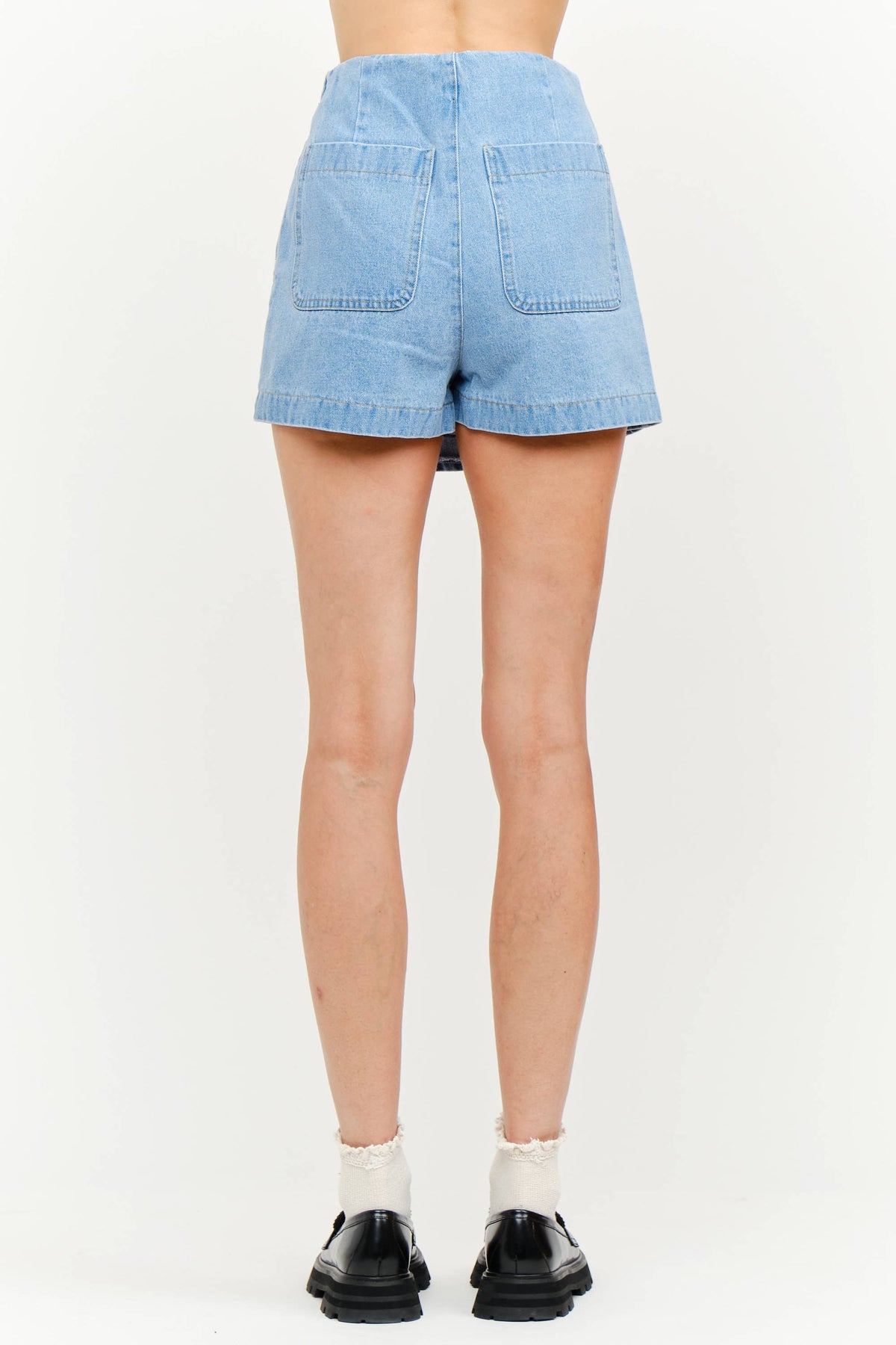 Denim Lace Skort