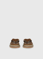Billini Arley Faux Suede Thong Sandals Sandstone