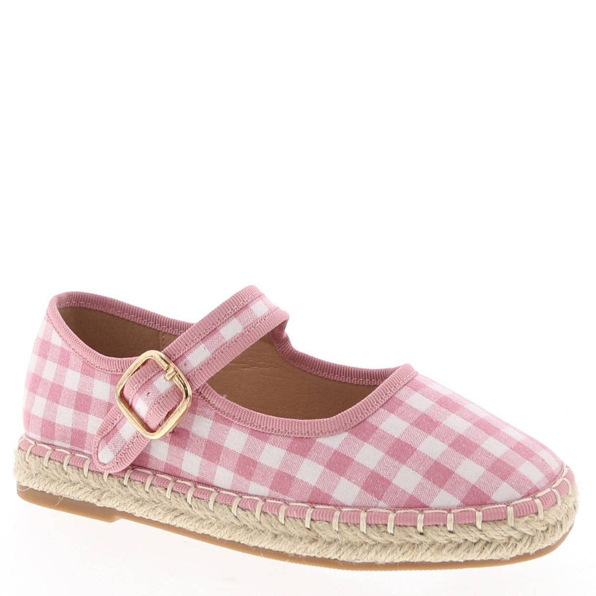 Gingham Mary-Jane Espadrille