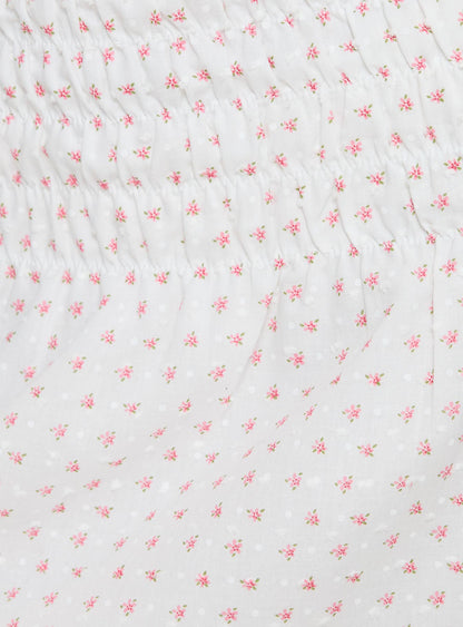Diji Mini Skirt White / Red
