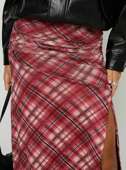 Cooperi Maxi Skirt Red Multi