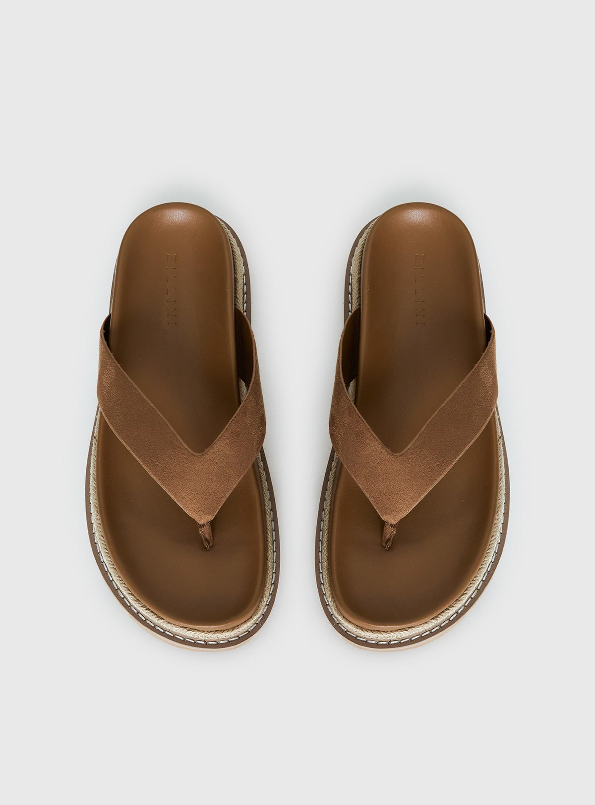 Billini Arley Faux Suede Thong Sandals Sandstone