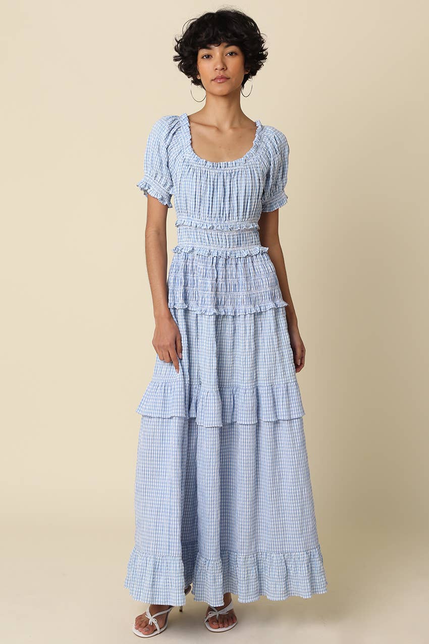 Gingham Dreams Maxi Dress (can’t restock)