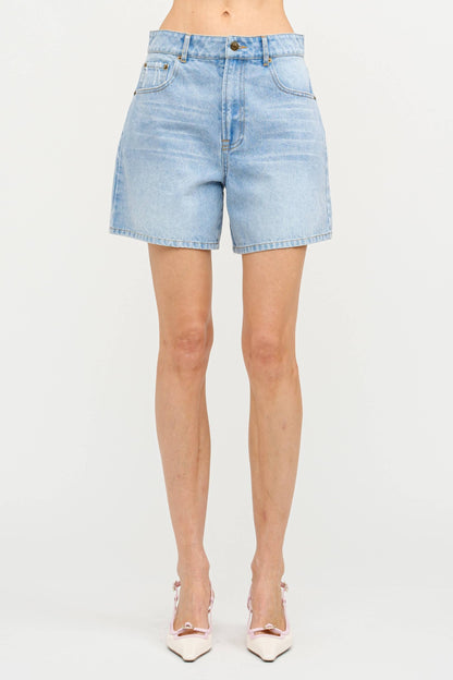 Meghan Denim Mom Shorts