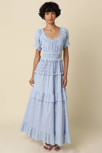 Gingham Dreams Maxi Dress (can’t restock)
