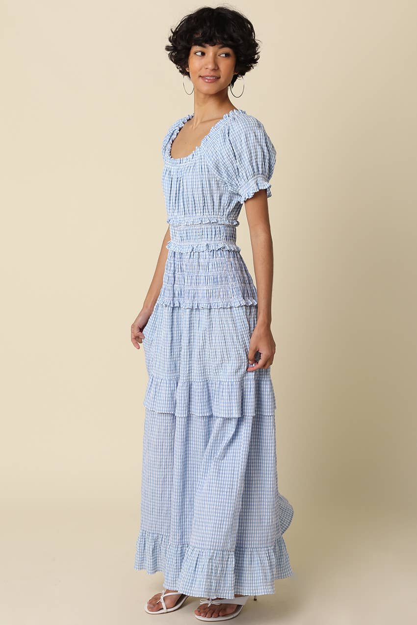 Gingham Dreams Maxi Dress (can’t restock)
