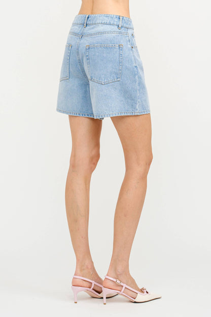 Meghan Denim Mom Shorts
