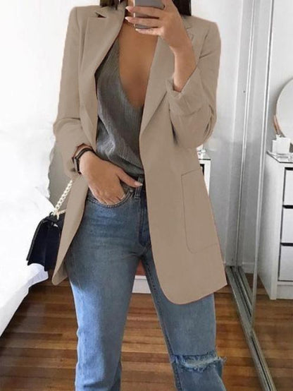 Blazers Lapel Slim Pocket Temperament Blazer