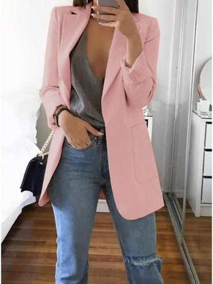 Blazers Lapel Slim Pocket Temperament Blazer