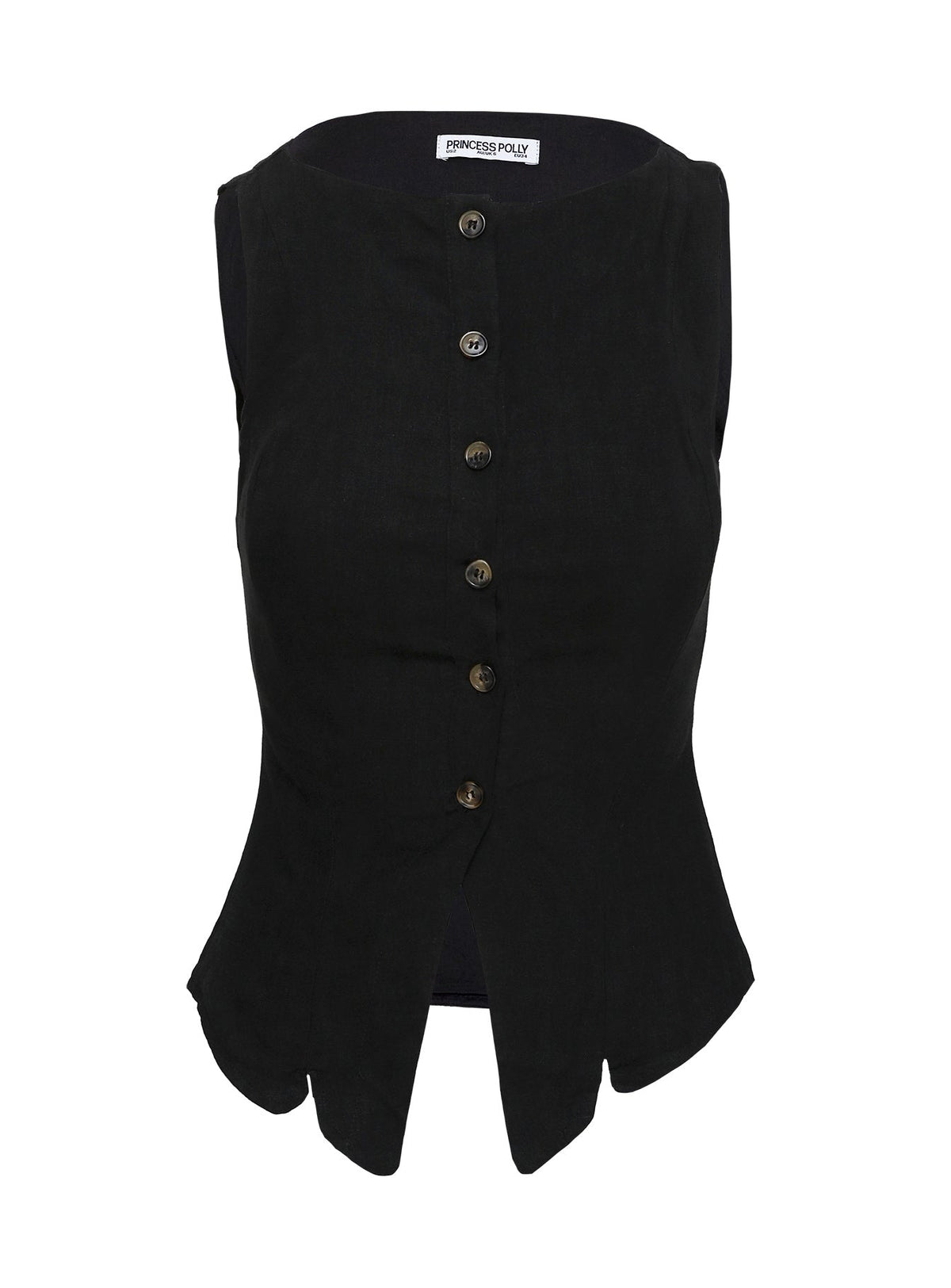 Dulcinea Longline Vest Top Black