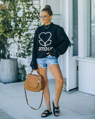 EllandEmm - Amour Cotton Blend Pullover Sweater