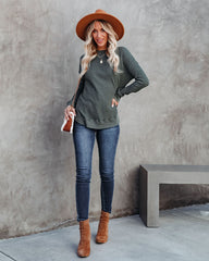 Erickson Cotton Blend Thermal Top - Hunter Green