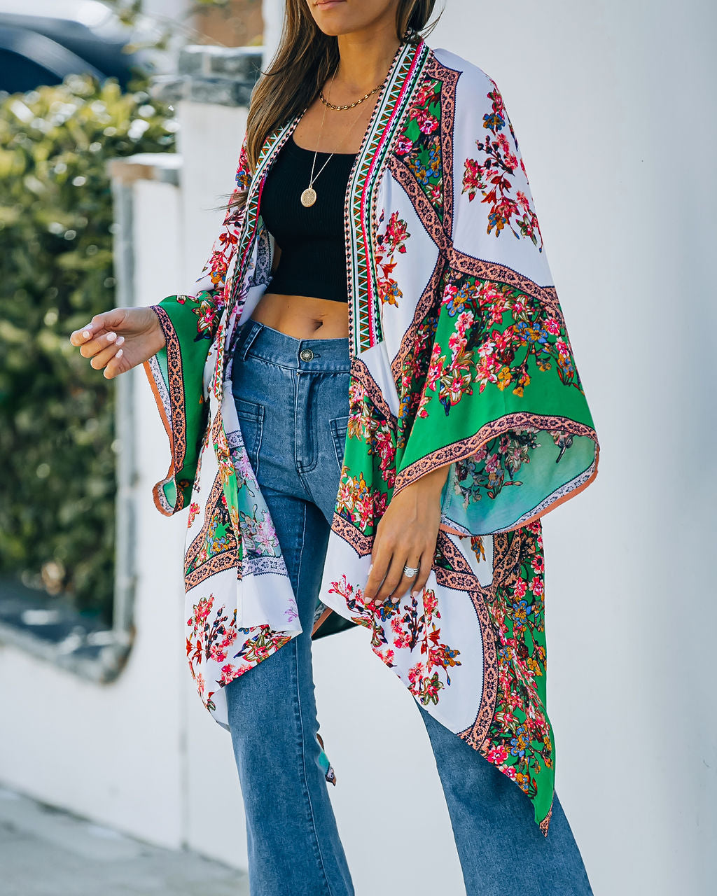 Fitzpatrick Floral Printed Kimono