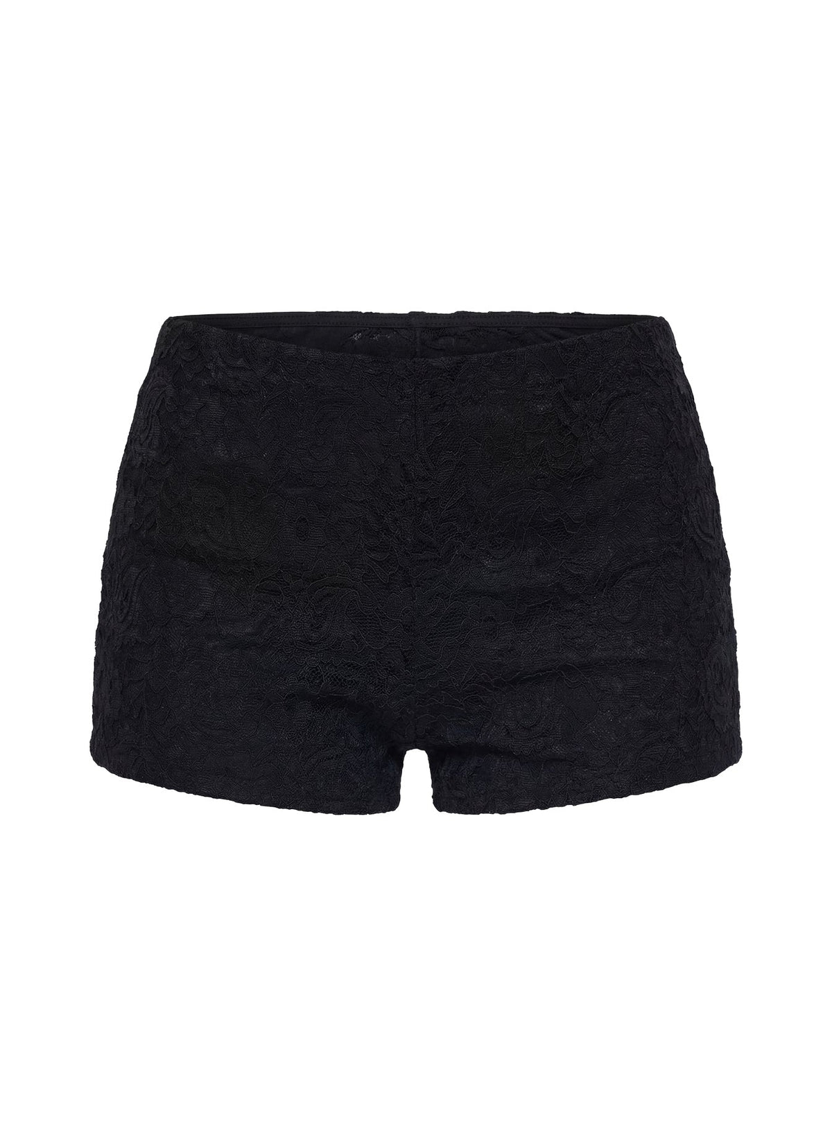 Daveney Lace Micro Shorts Black
