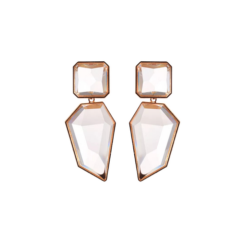 Geometric Shapes Resin Drop Earrings