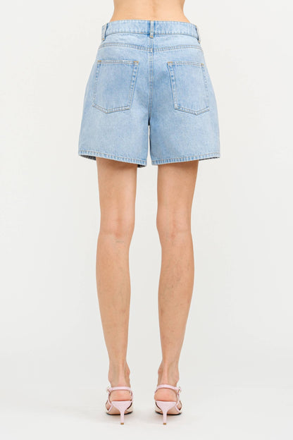 Meghan Denim Mom Shorts