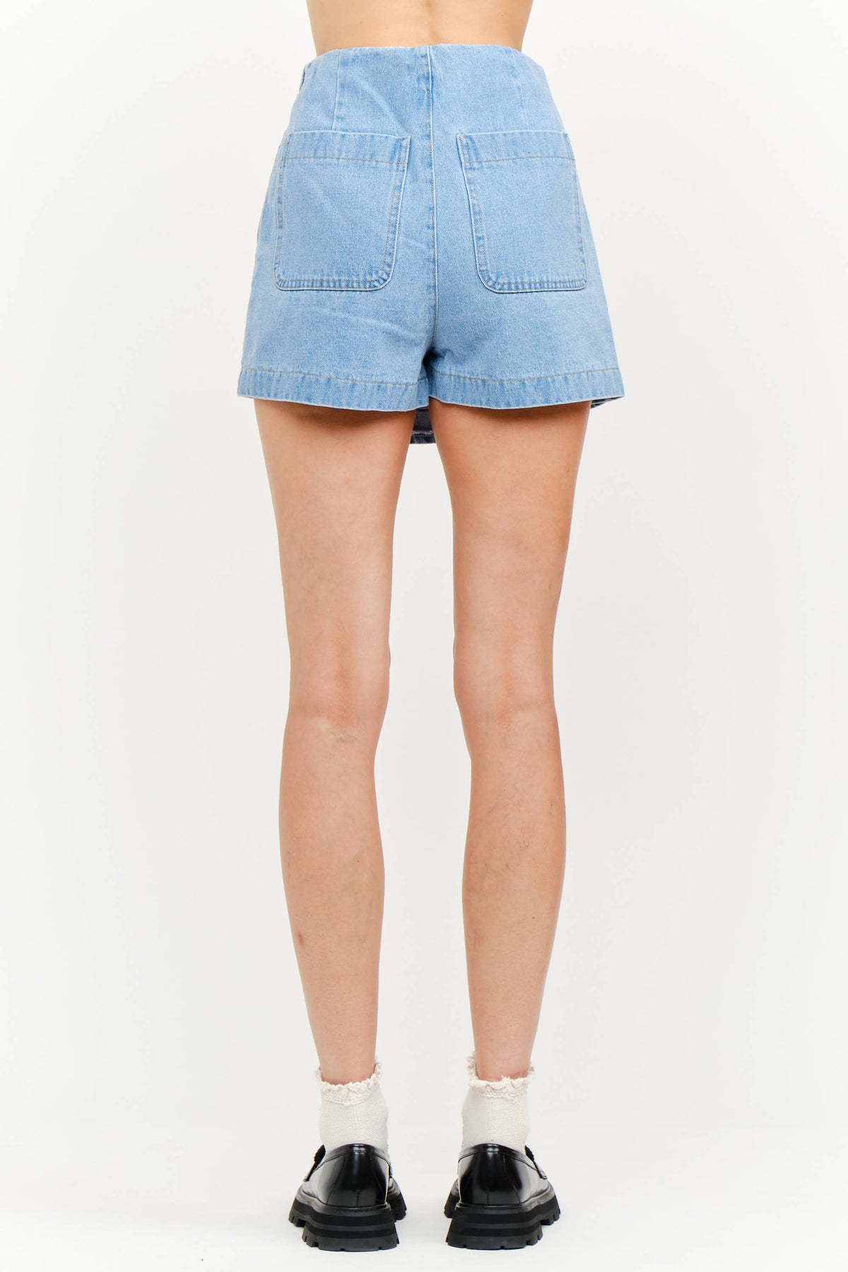 Denim Lace Skort
