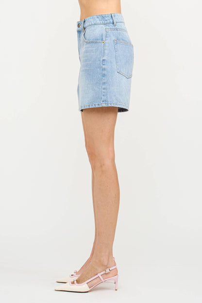 Meghan Denim Mom Shorts